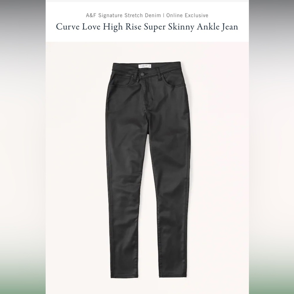 Abercrombie Curve Love High Rise Super Skinny Ankle Jean 36S NWT